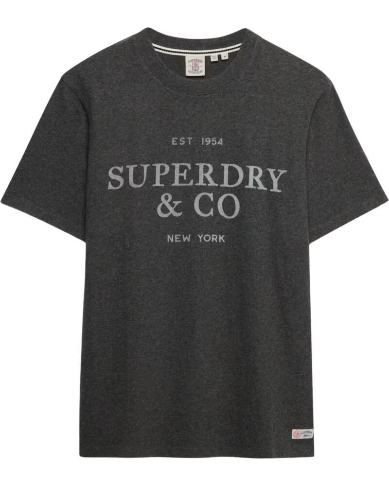 SUPERDRY T-SHIRT MANCHES COURTES HOMME GRIS