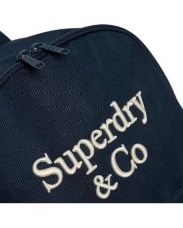 ZAINO SUPERDRY BLU NAVY CON LOGO RICAMATO AZUL