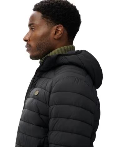 SUPERDRY GIACCA TRAPUNTATA CON CAPPUCCIO DA UOMO NEGRO
