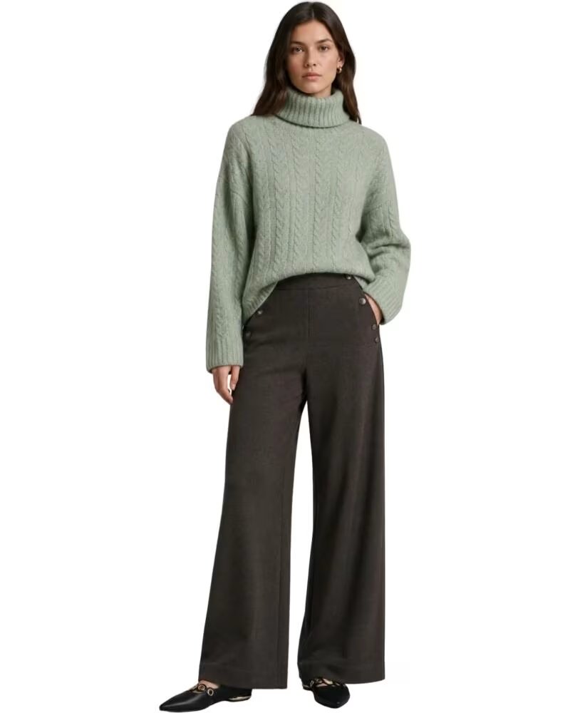 YERSE PANTALONES MUJER MARRÓN