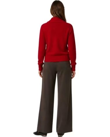 YERSE CARDIGAN E CAMISOLA DE MALHA COM BOTÕES ROJO