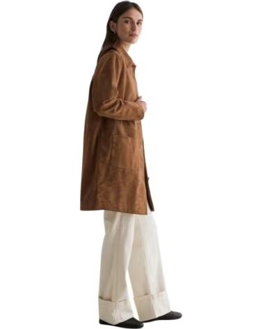 YERSE MANTEAU EN DAIM POUR FEMME SABLE ARENA