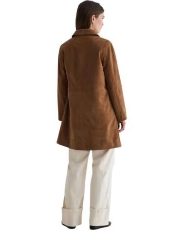 YERSE MANTEAU EN DAIM POUR FEMME SABLE ARENA