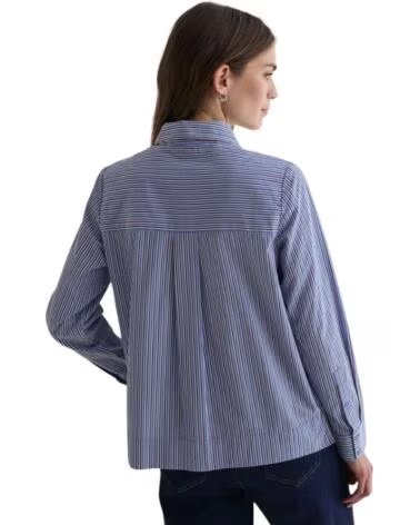 YERSE CAMISA DE MULHER ÀS RISCAS MULTICOLOR
