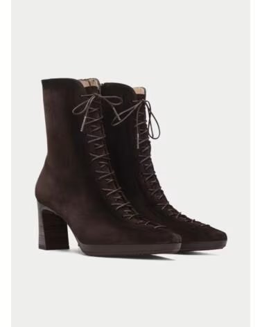 BOTÍN DE TACÓN DE ANTE HISPANITAS HI265227 MARRON
