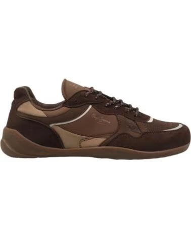 BASKETS PEPE JEANS SAVILE RACER MARRON