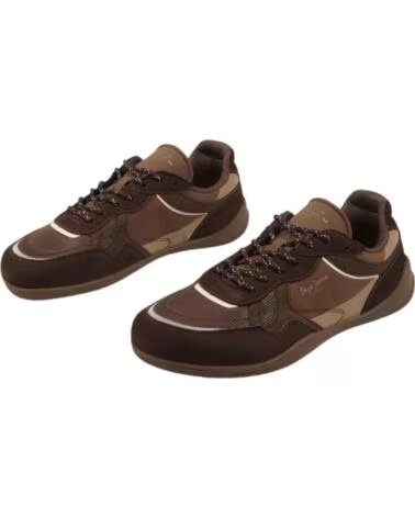 BASKETS PEPE JEANS SAVILE RACER MARRON