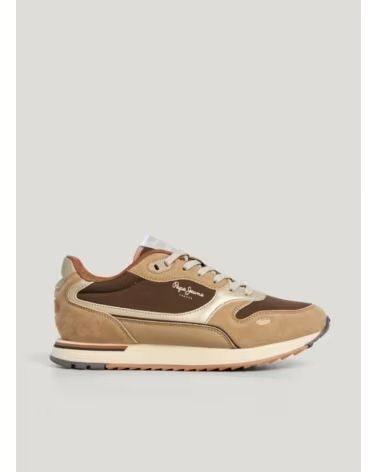 ZAPATILLAS PEPE JEANS BEXLEY ESSENCE TAUPE