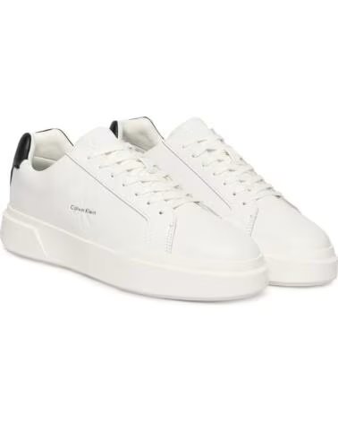 CALVIN KLEIN CHUNKY CUPSOLE LACEUP BASKETS BLANCHES BLANCO