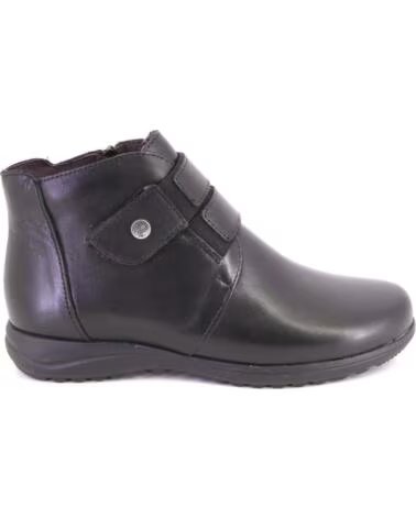 STIVALETTI DONNA PITILLOS 20513 IN PELLE NEGRO