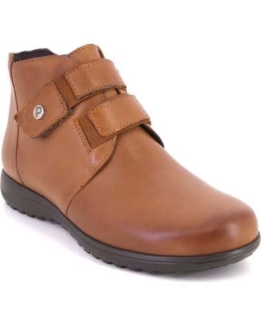 PITILLOS 20513 BOTTINES FEMME EN CUIR MARRON CUERO