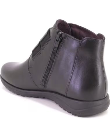 STIVALETTI DONNA PITILLOS 20513 IN PELLE NEGRO