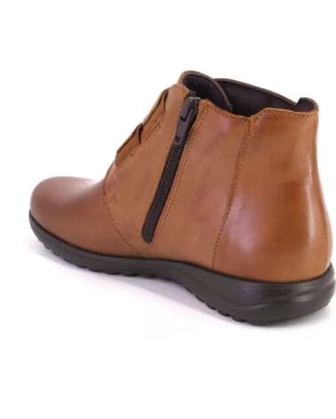PITILLOS 20513 BOTTINES FEMME EN CUIR MARRON CUERO