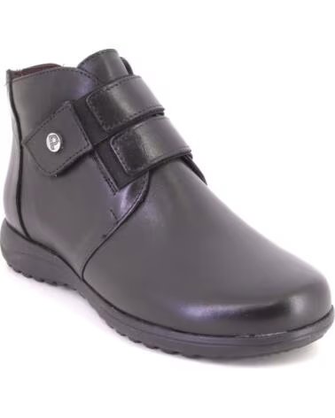STIVALETTI DONNA PITILLOS 20513 IN PELLE NEGRO
