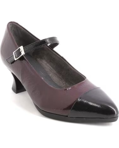 PITILLOS 11683 MARY JANES FEMME NOIR ET BORDEAUX NEGRO Y BURDEOS