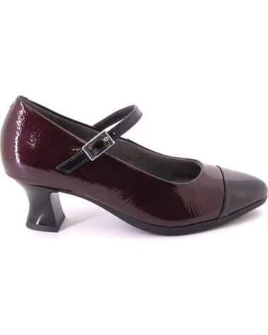 PITILLOS 11683 MARY JANES FEMME NOIR ET BORDEAUX NEGRO Y BURDEOS