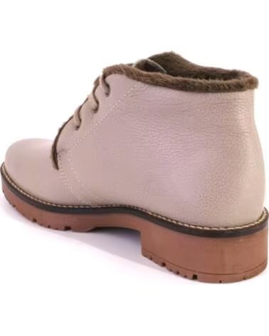 PITILLOS 11566 STIVALETTI DA DONNA IN PELLE TAUPE