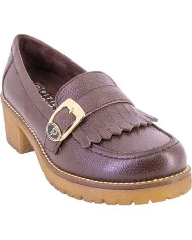 PITILLOS 20522 DAMEN MOKASSINS BRAUN LEDER MARRON