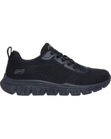 SKECHERS 117700 ZAPATILLAS CASUAL DE MUJER NEGRO