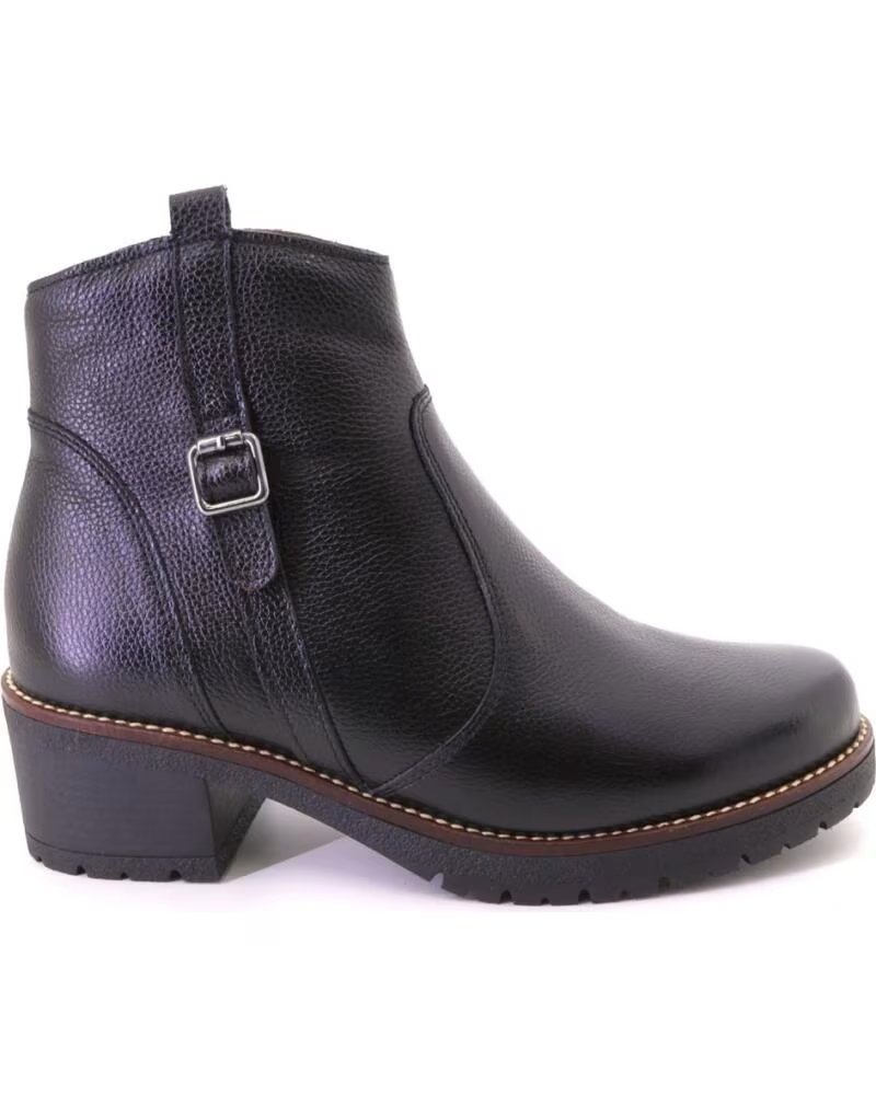 PITILLOS 20526 STIVALETTI DONNA PELLE NERO NEGRO