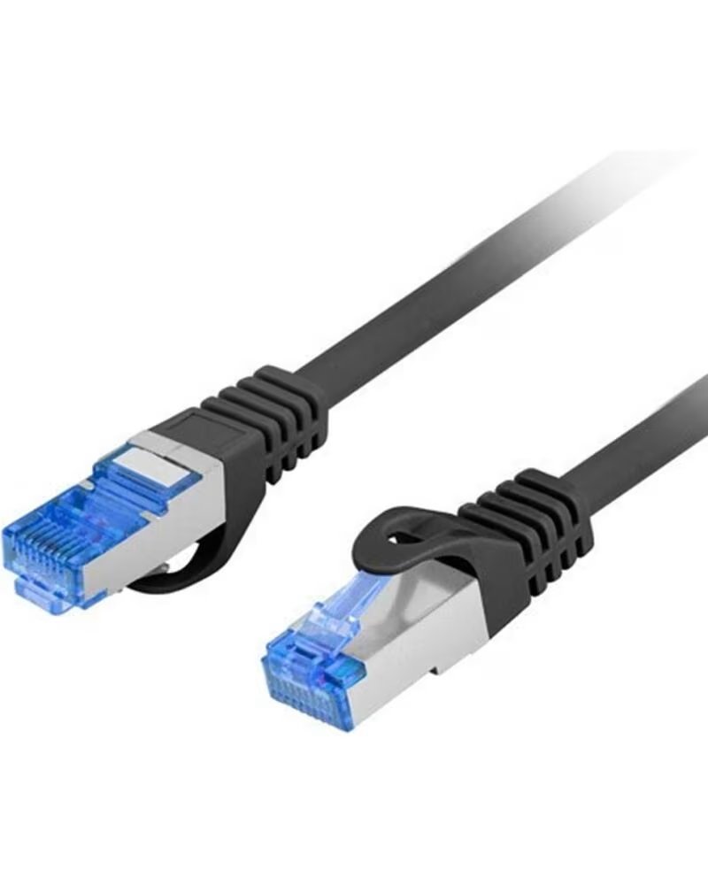 LANBERG Cable red latiguillo cat 6a s - ftp lszh cca 0 25m negro fluke passed