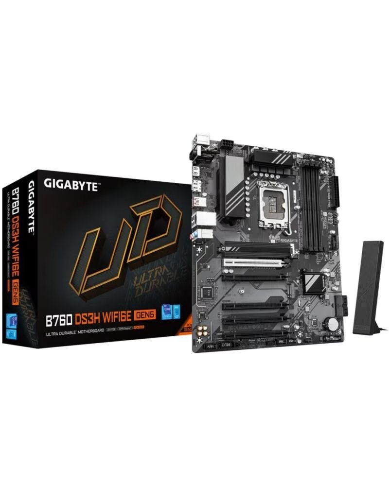 GIGABYTE Placa base b760 ds3h wif6e gen5 1700 ax atx 4xddr5