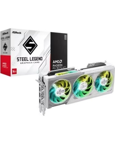 ASROCK Tarjeta grafica rx 9070 xt steel legend 16gb gddr6 - 3x dp - 1x hdmi pci express 5 0