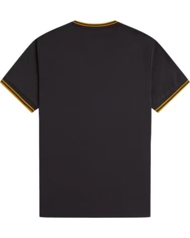 FRED PERRY T-SHIRT TWIN TIPPED ANCHOR GREY GOLDEN GRIS