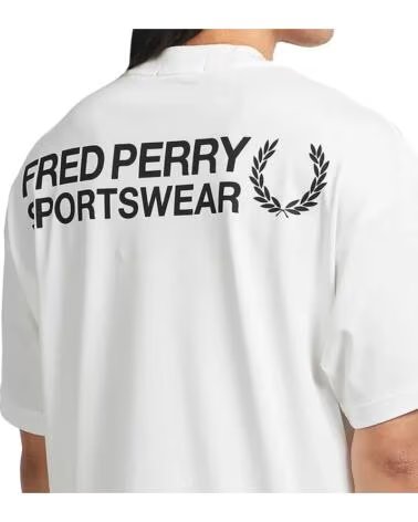 FRED PERRY SPORTSWEAR T-SHIRT M3416 SNOW WHITE BLANCO