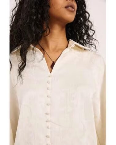 NEKANE NKN BLOUSE JACQUARD FF OMBRA BEIGE