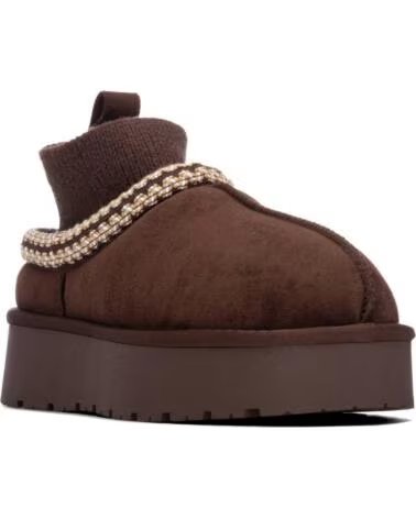STIVALETTI CON ZEPPA MARRONI XTI 146066 DA DONNA MARRON
