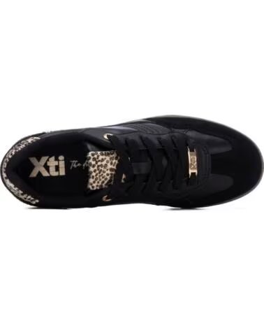 TÉNIS CASUAL DE MULHER XTI 146292 COM DETALHES ANIMAL PRINT NEGRO