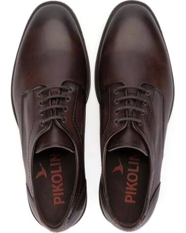 ZAPATOS DE CORDONES PIKOLINOS PAMPLONA DE PIEL EN MARRÓN MARRON