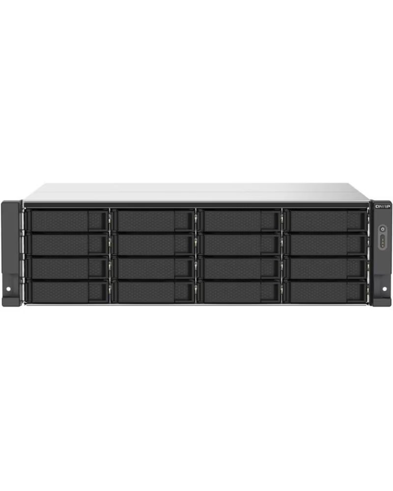 QNAP Servidor nas ts - 1673au - rp - 16g 16 bahias 3u rack 16gb gigabit ethernet