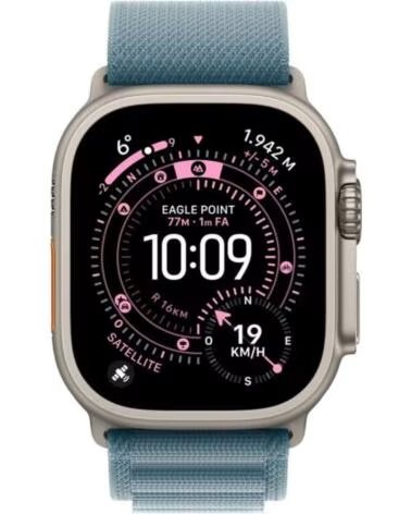 APPLE Smartwatch watch ultra 3 gps cellular 49mm natural titanium case blue alpine loop - l