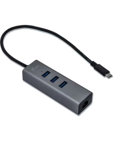 I-TEC Hub i - tec usb - c con 3 puertos usb 3 0 y ethernet glan rj - 45