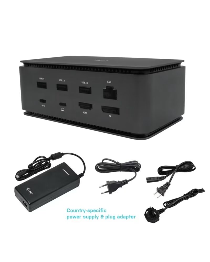 I-TEC Docking station i - tec dual 4k hdmi dp - pd 80 w i - tec universal charger 100 w