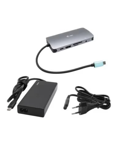 I-TEC Nano dock i - tec usb - c metal dmi - vga with lan universal charger 77 w