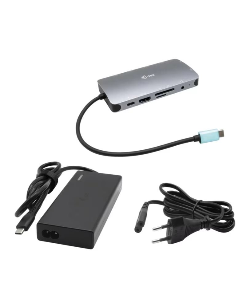 I-TEC Nano dock i - tec usb - c metal dmi - vga with lan universal charger 77 w