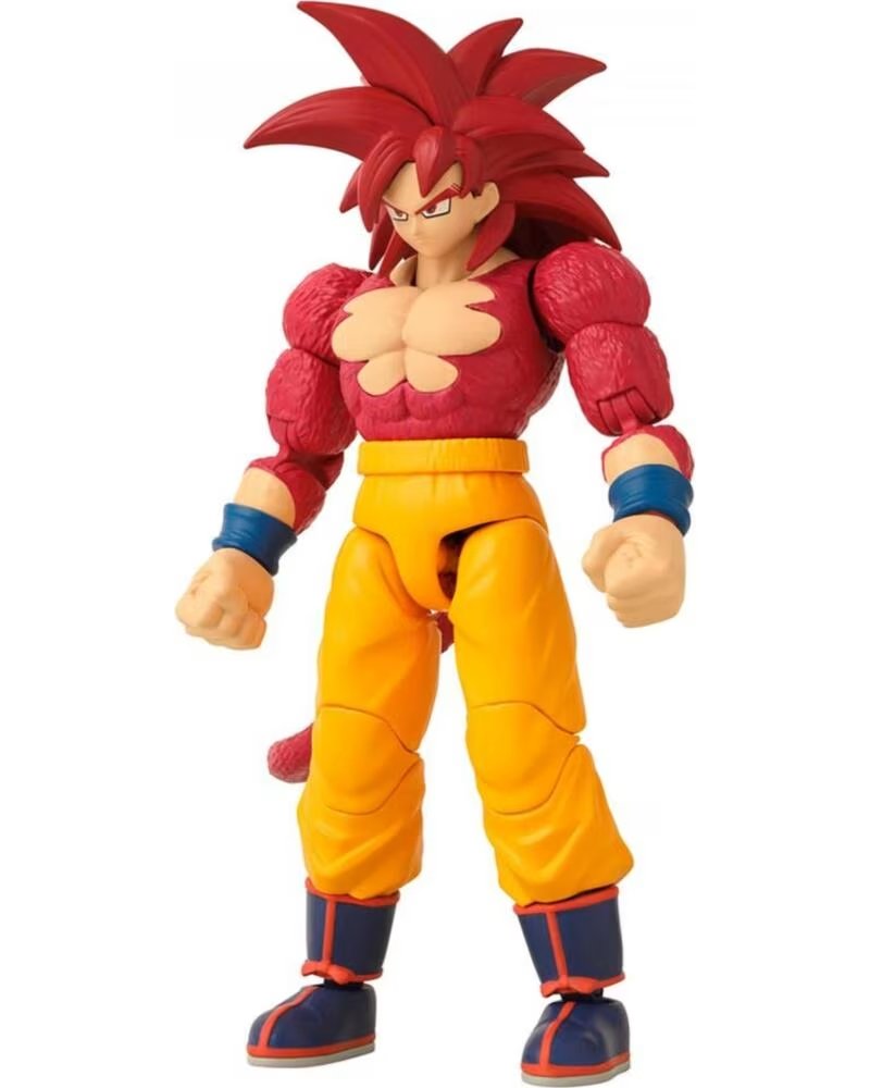 BANDAI Figura rojo ss4 goku daima dragon stars novedad
