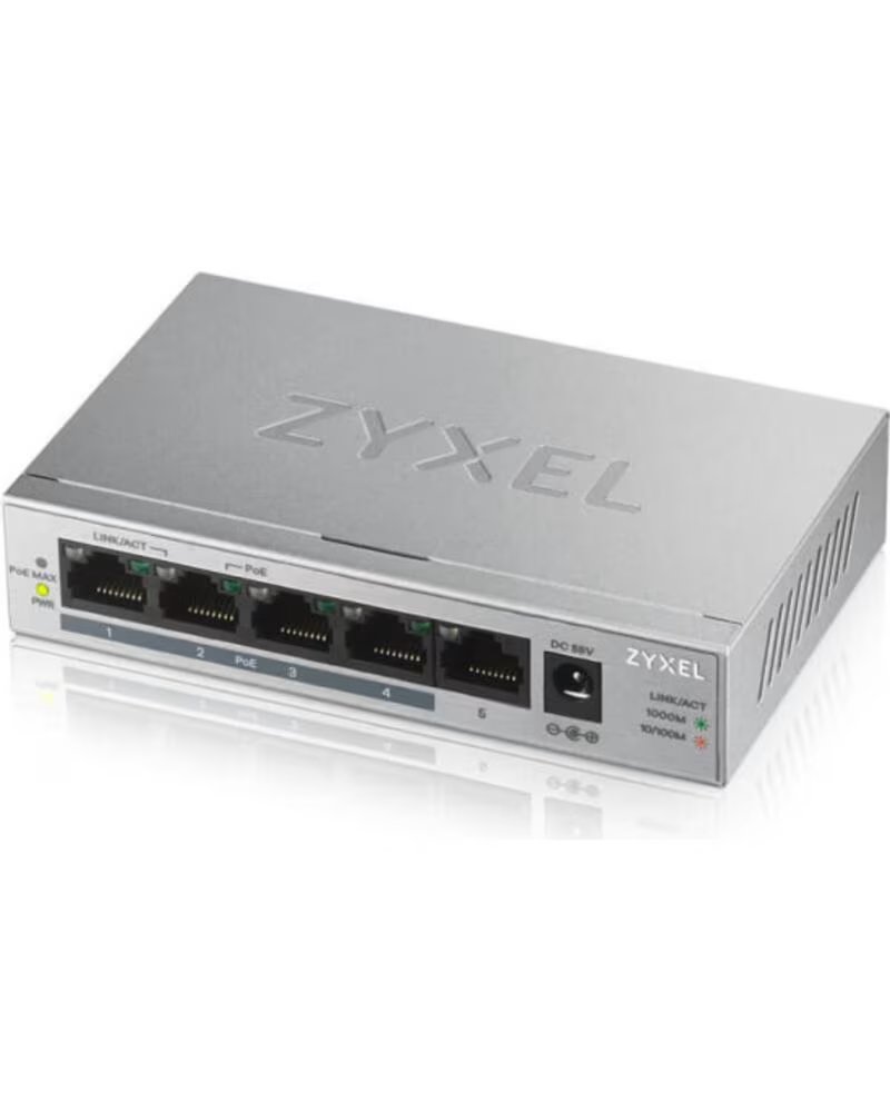 ZYXEL Switch 5 puertos - full duplex 10 - 100 - 1000 poe gs1005hp