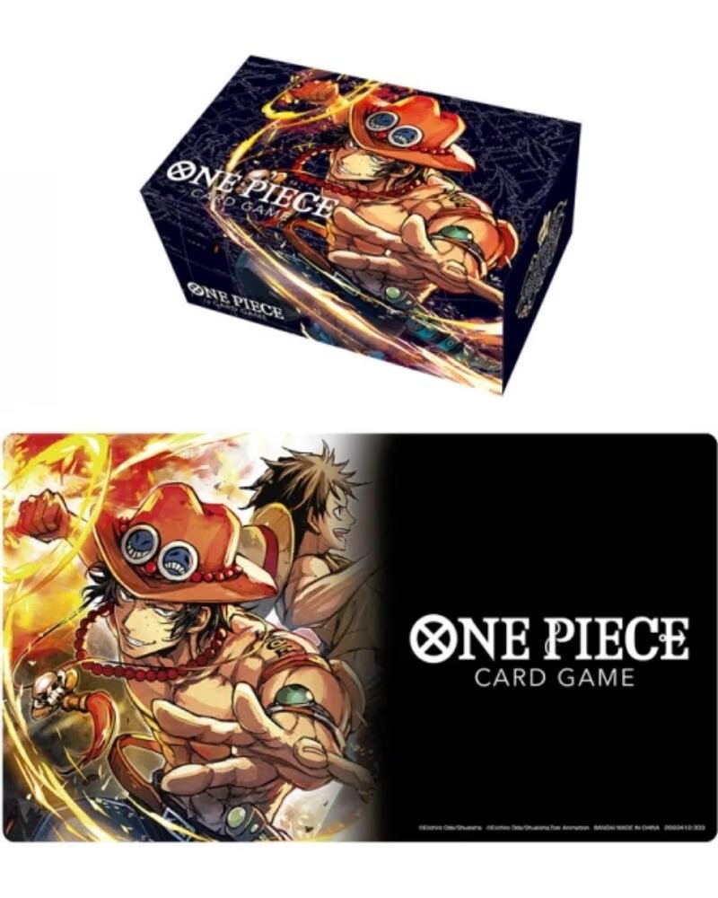 BANDAI Tapete y caja de almacenamiento one piece portgas d ace