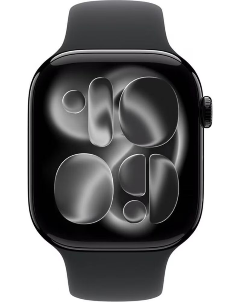 APPLE Smartwatch watch s11 gps cellular 46mm jet black aluminium case black sport band - s - m