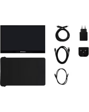VERBATIM Monitor led portatil 17 3 pulgadas ips - fhd - hdmi - usb tipo c - 30hz - 6ms