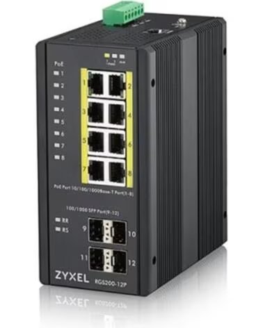 ZYXEL Switch 12 puertos industrial rgs200 - 12p - zz0101f