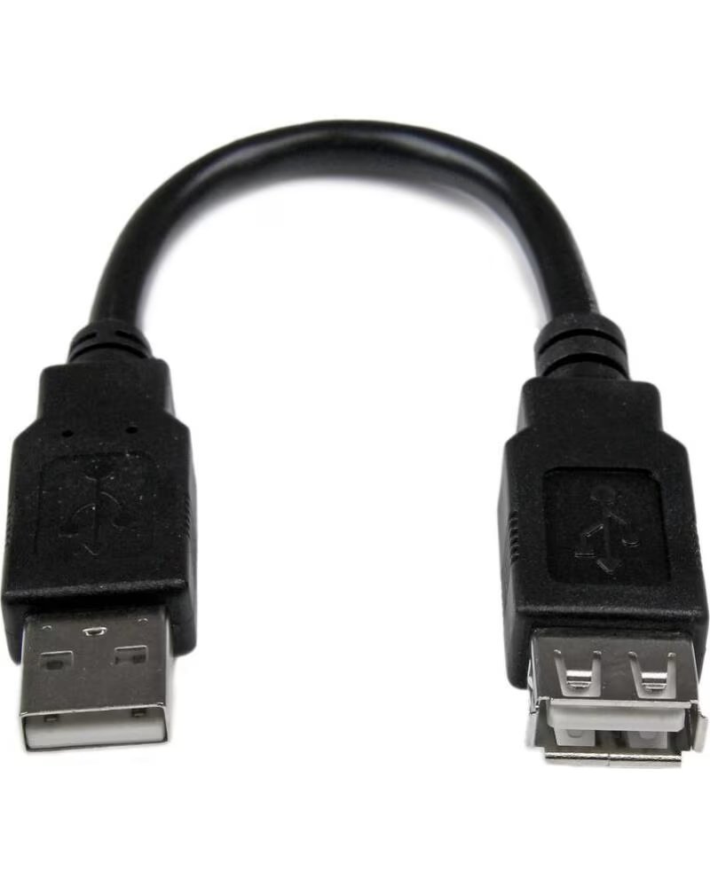 STARTECHCOM Cable usb tipo a startech 0 15m - macho - hembra - negro
