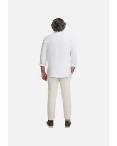 SILBON HERREN HEMD IN WEISS BLANCO