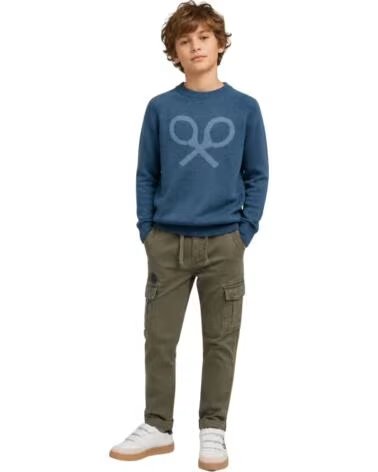 SILBON MAGLIONE BAMBINO RACCHETTE MEDIA