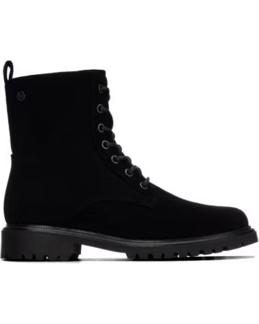 BOTINES MILITARES DE MUJER XTI 146243 CON CORDONES Y CREMALLERA ANTRACITA