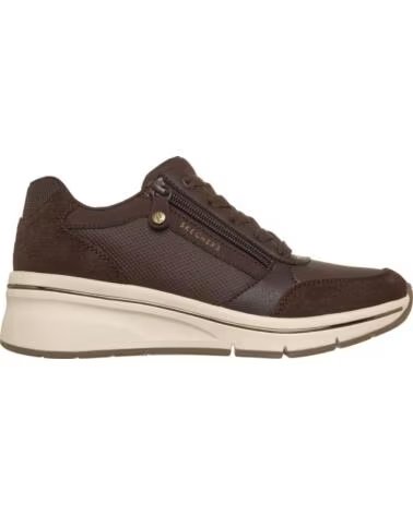 SKECHERS BILLION FLEX LUXE UP ZAPATILLAS CON PLATAFORMA MARRÓN MUJER MARRON